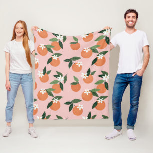 Cobertor De Velo Peach Orange Juice Patterno