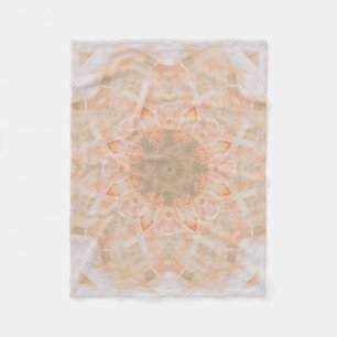 Cobertor De Velo Peach Orange Mandala