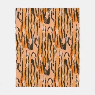 Cobertor De Velo Peach Tiger Stripe