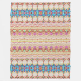 Cobertor De Velo Peachy Rug Pattern Fleece Blanket