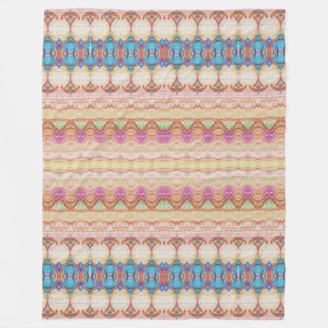 Cobertor De Velo Peachy Rug Pattern Fleece Blanket (Frente)