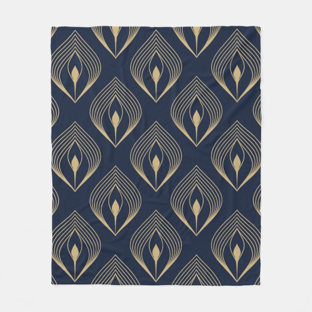 Cobertor De Velo Peacock feather ombre pattern ditzy floral motif.  (Frente)