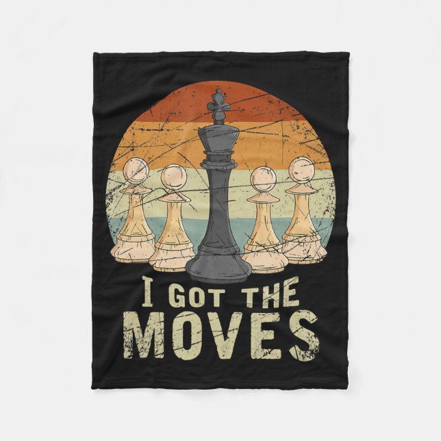 Cobertor De Velo Peão Rei Xadrez Figura Xadrez Presente (Frente)