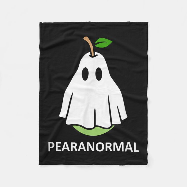 Cobertor De Velo Pearanormal Cute Ghost Pear Halloween Costume Funn (Frente)