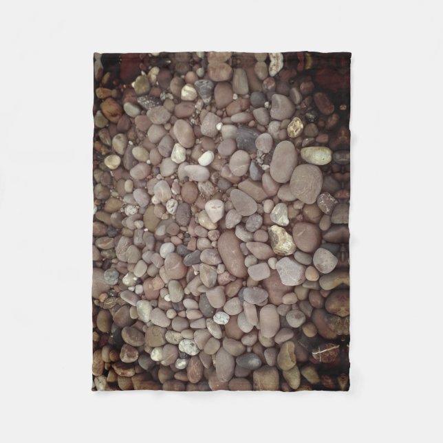 Cobertor De Velo Pebbles Stones Fotografia Fleece Blanket, Pequeno (Frente)