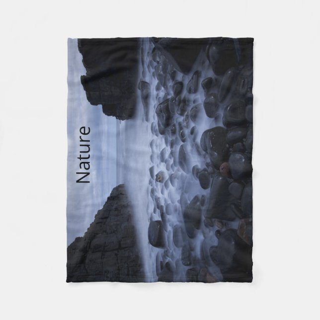 Cobertor De Velo Pebolhas e Rochas ao longo da costa oceânica (Frente)