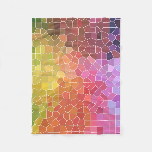 Cobertor De Velo Pedaços de cor (Frente)