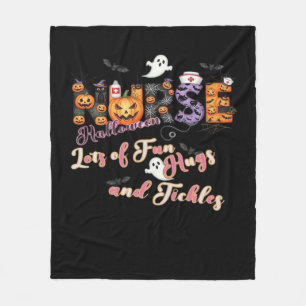 Cobertor De Velo Pediátrica Enfermeira Diversão de Halloween Design