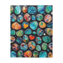 Pedras Pintadas Decorativas Brilhantes