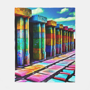 Cobertor De Velo Pedras Psicodélicas