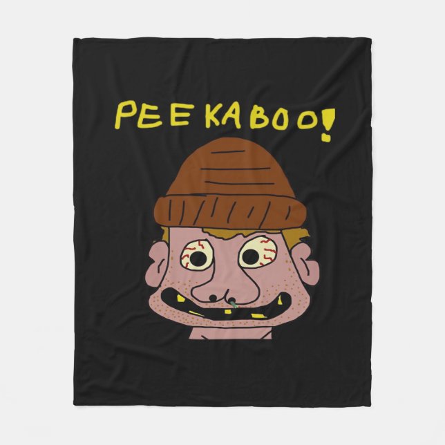 Cobertor De Velo Peekabo Weird Man (Frente)