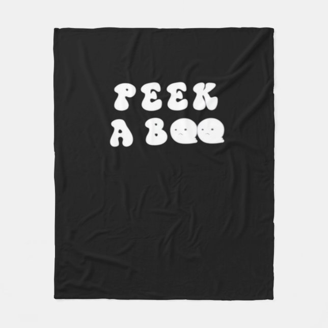 Cobertor De Velo Peekaboo Spooky Slogan (Frente)