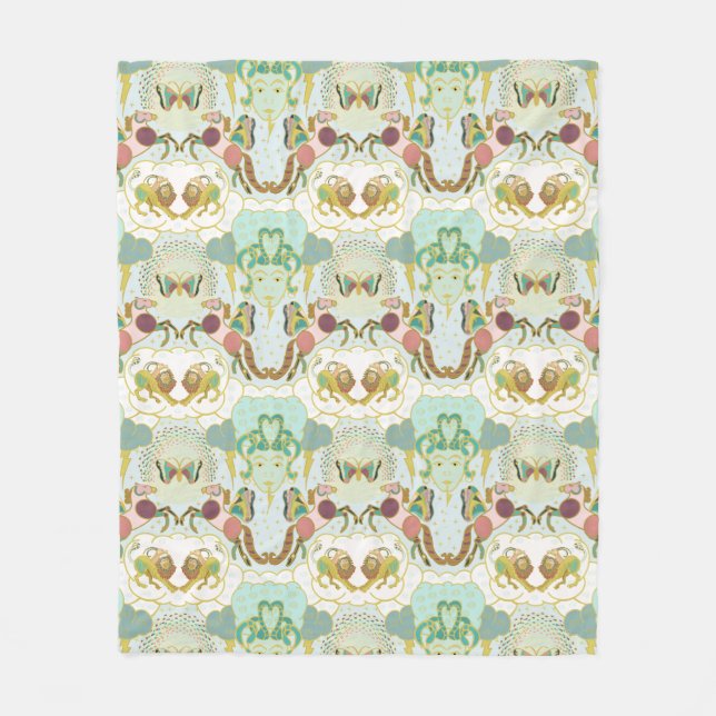 Cobertor De Velo Pegasus Mythomorphosis With Medusa and Chimera (Frente)