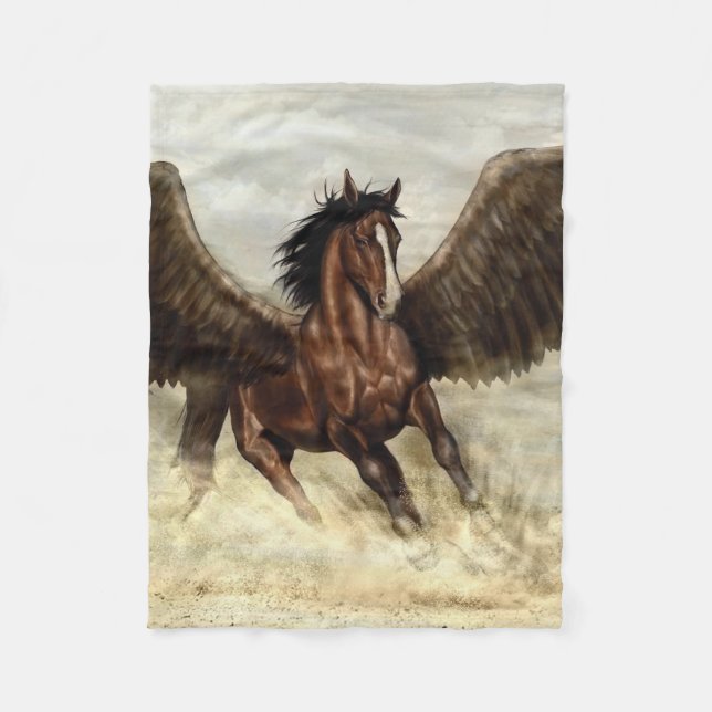 Cobertor De Velo Pegasus na asa (Frente)