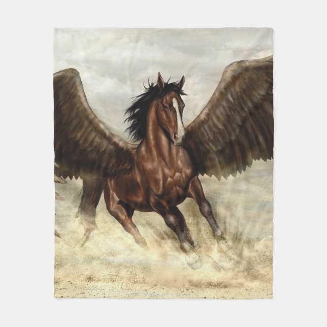 Cobertor De Velo Pegasus na asa (Frente)