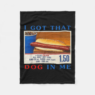 Cobertor De Velo Peguei Esse Cachorro Em Mim Engraçado Combo Hotdog