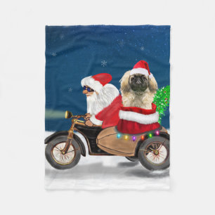Cobertor De Velo Pekingese Dog Natal Papai Noel