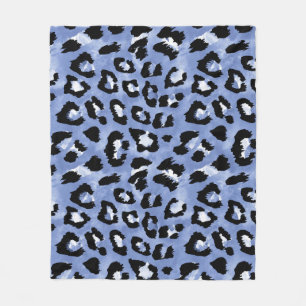 Cobertor De Velo Pele Animal Allure: Watercolor Leopard