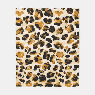 Cobertor De Velo Pele-leopardo de aquarela, gradiente de coloração 