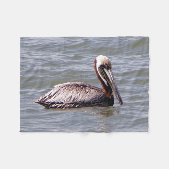 cobertor de velo pelicano castanho (Frente (Horizontal))