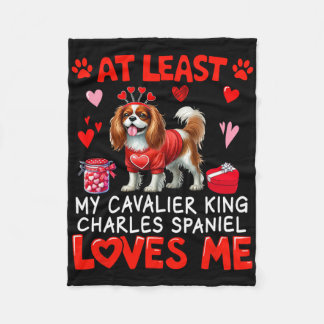 Cobertor De Velo Pelo Menos Cavalier King Charles Spaniel Me Ama V