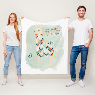 Cobertor De Velo Pelotão do lama - nenhum Prob-lama