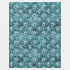 Cobertor De Velo Penas de Glitzy Glam Peacock