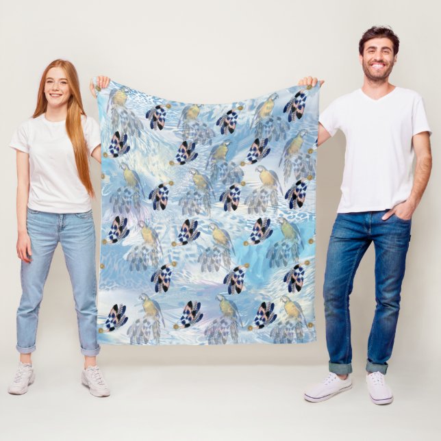 Cobertor De Velo Penas de Pedra de Pássaro Exótico (In Situ)