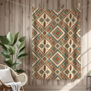 Cobertor De Velo Penas tribais vivas tradicionais