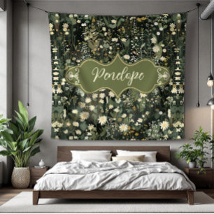 Cobertor De Velo Penelope Dark Daisy Floral