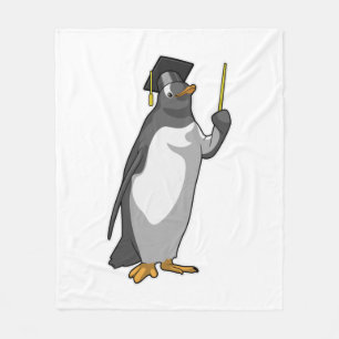 Cobertor De Velo Penguin as Teacher with Pointer
