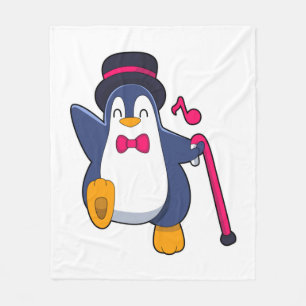 Cobertor De Velo Penguin como Groom com Tie