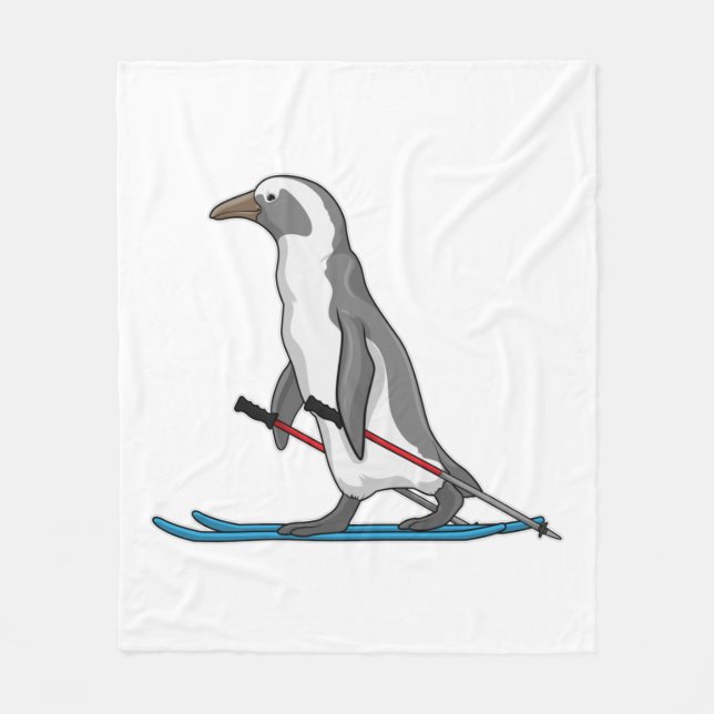 Cobertor De Velo Penguin Skier Ski (Frente)