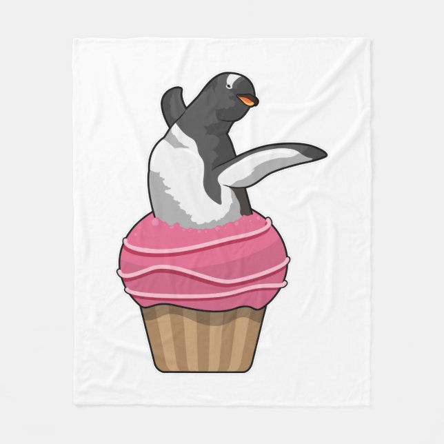 Cobertor De Velo Penguin with Muffin (Frente)