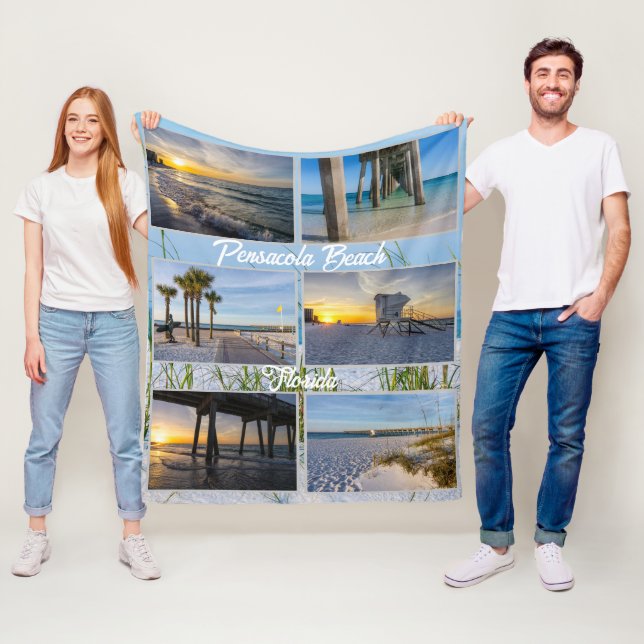 Cobertor De Velo Pensacola Beach Flórida Flórida Blanket (In Situ)