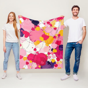 Cobertor De Velo "Pensamentos Aleatórios de Amor" - Abstrato Colori