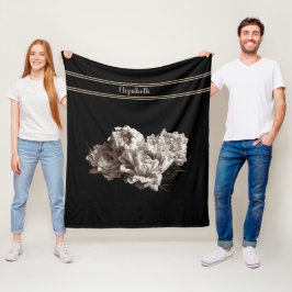 Cobertor De Velo Peões Sepia Personalizados Tamanho Médio Preto