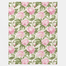 Cobertor De Velo Peônias cor-de-rosa