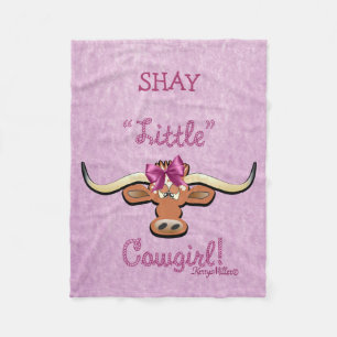 Cobertor De Velo Pequena Cowgirl Fleece Blanket