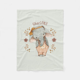 Cobertor De Velo Pequena Elefante