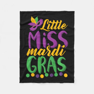 Cobertor De Velo Pequena Senhorita Mardi Gras Mardi Gras Engraçado