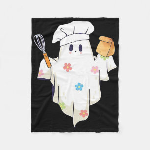 Cobertor De Velo Pequeno e Bonito Chef Fantasma Engraçado Café-de-A