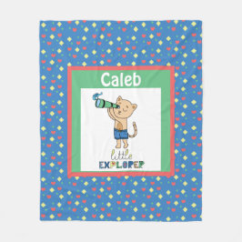 Cobertor De Velo Pequeno Explorador, Bonito Filho Personalizado