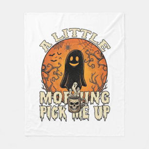 Cobertor De Velo Pequeno Fantasma de Halloween Skull Mu da Manhã
