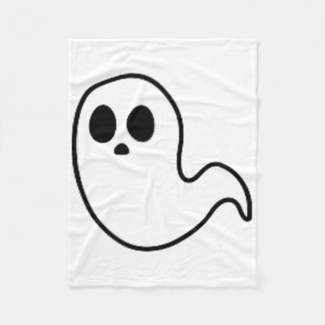Cobertor De Velo Pequeno Fantasma Sutil Fall Minimal Spooky (Frente)