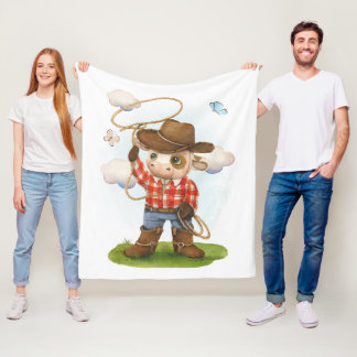 Cobertor De Velo Pequeno Garçom Cute Bull