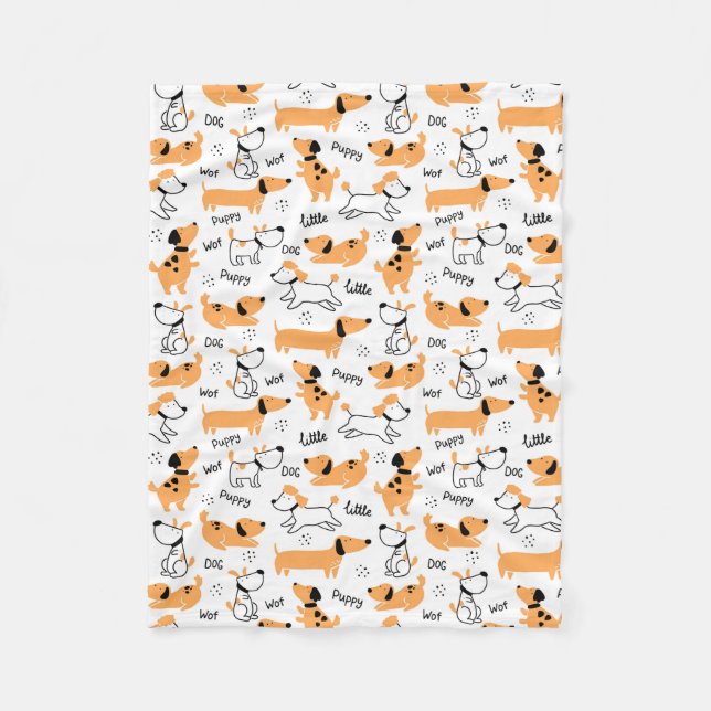 Cobertor De Velo Pequeno Puppy (Frente)