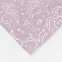 Pequenos Corações e Bunnies - padrão transparente.