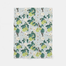 Cobertor De Velo Peras e Abelhas em Cozinha de Jardim Botânico Flor