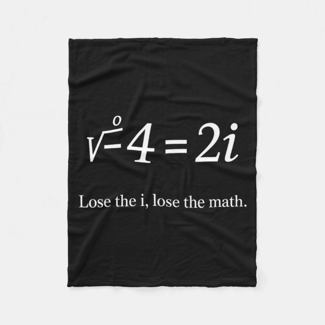 Cobertor De Velo Perca O I Perca A Matemática Divertido Número Imag (Frente)